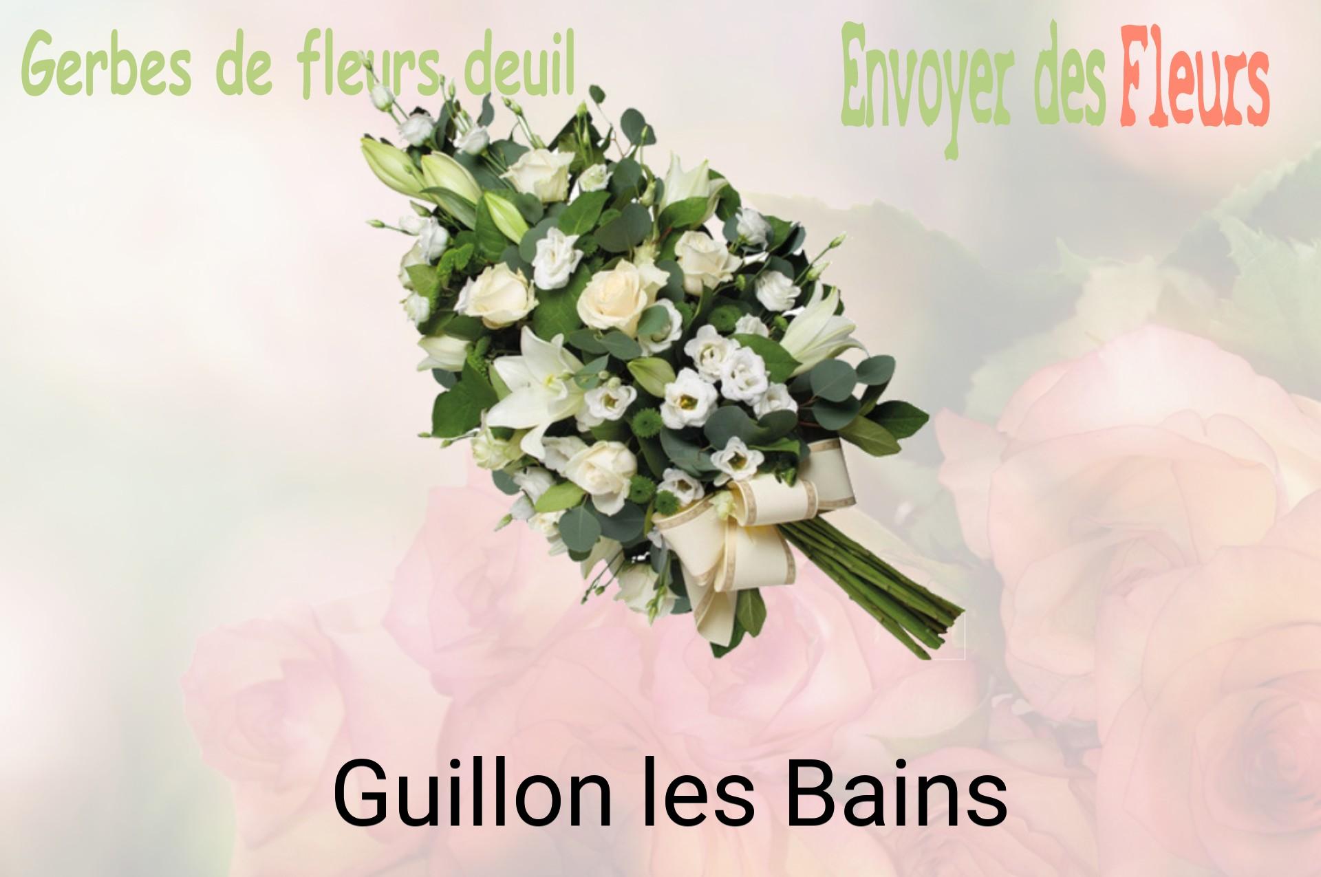 Gerbe de fleurs de deuil livrée à Guillon-les-Bains